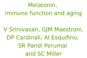 Melatonin, immune function and aging