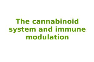 The cannabinoid system and immune modulation